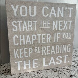 Inspirational Quote Wall Art - Neutral Beige & White